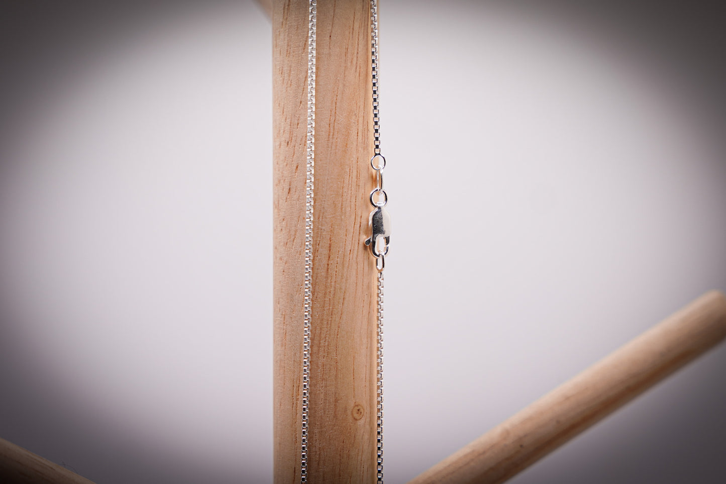 Sterling Silver 1.2mm Venetian Box Chain, Adjustable