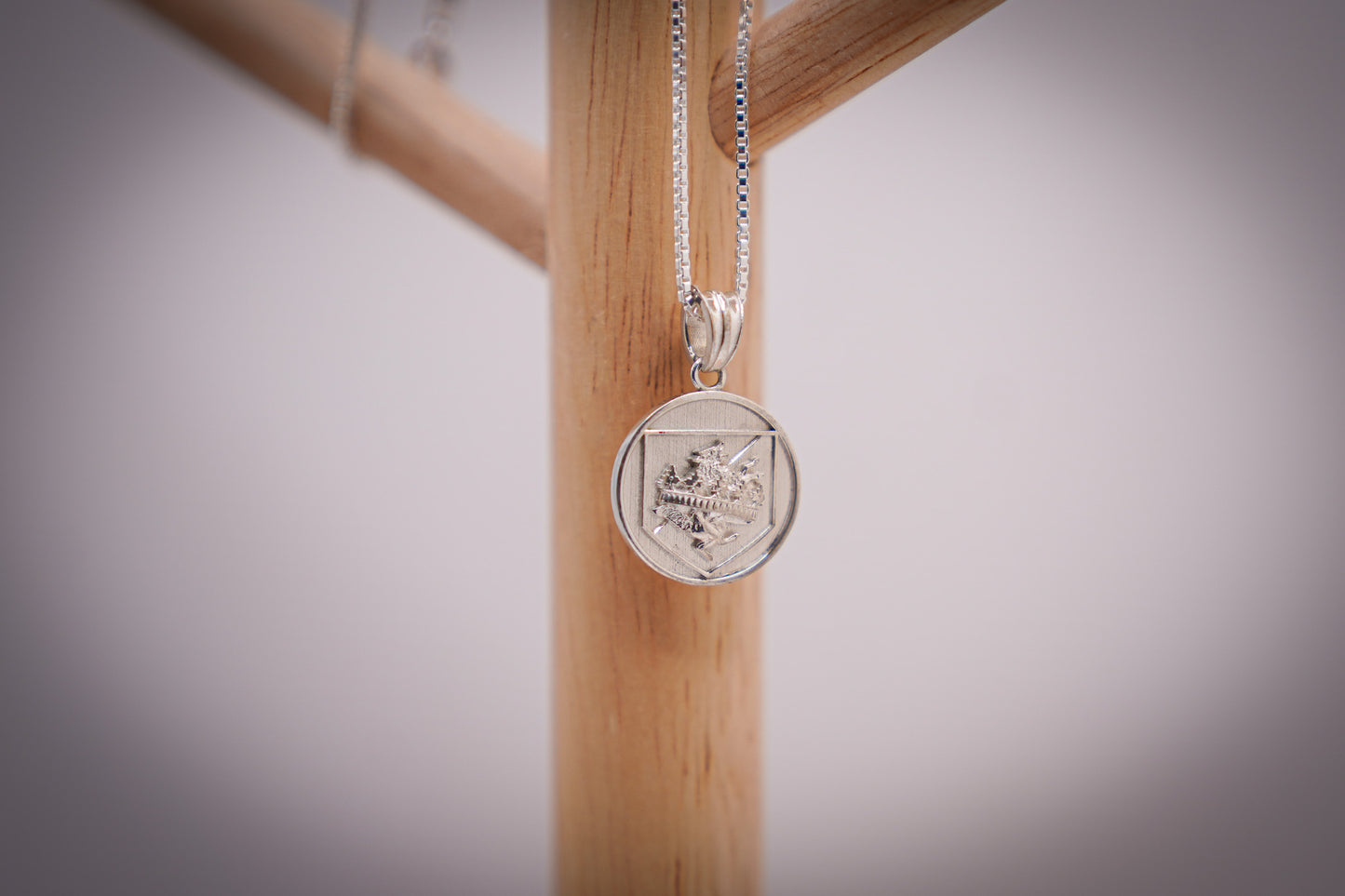 The Duke's Signet Pendant - Polished Silver